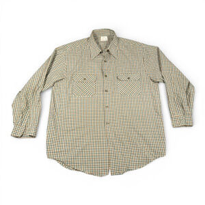 Vintage Big Mac Shirt Adult EXTRA LARGE Green Gingham Plaid Workwear USA 70s
